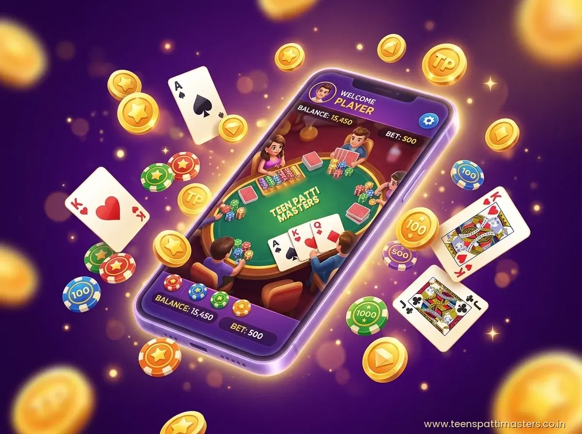 Teen Patti Masters Mobile App Private Table Interface Teen Patti Masters mobile private table gameplay with friends